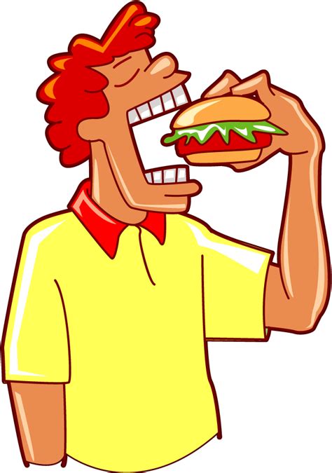 A Man Eating A Large Sandwich With His Mouth Open And Teeth Wide Open While Wearing A Yellow Shirt
