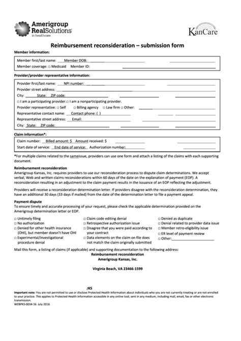 Pregnancy and health issues while unemployed. Top Amerigroup Appeal Form Templates free to download in PDF format