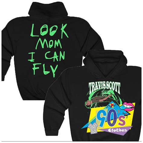 Travis scott in baggy clothes : Travis Scott Look Mom I Can Fly Hoodie Merch in 2020 ...