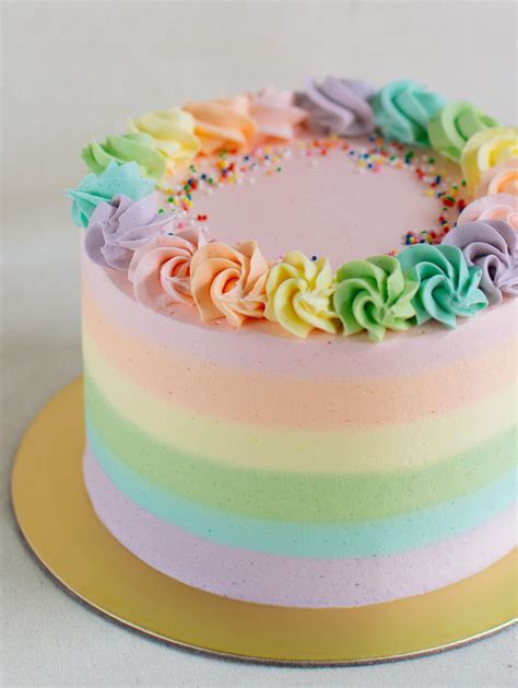 Edith Patisserie Pastel Cakes Pastel Rainbow Cake Rainbow Birthday Cake