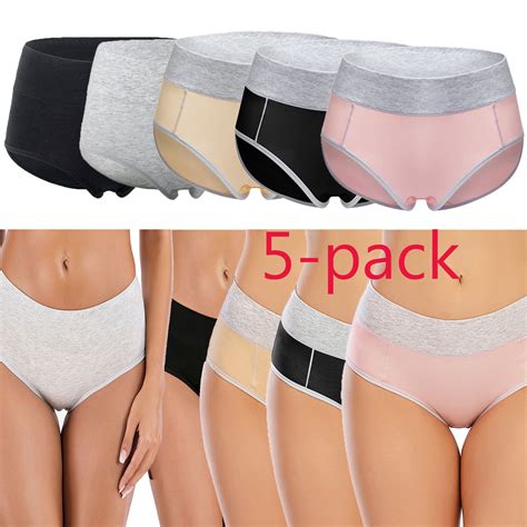 Plus Size Womens Stretch Underwear Cotton Panties Plus Size Underwear