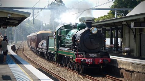 4k Australian Steam Locomotive 3526 And 42105 Banksia T4 Illawarra