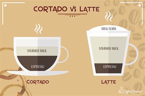 A latte is made up of coffee and hot steamed milk. Cortado vs Latte: What's the Difference? - Coffee Affection