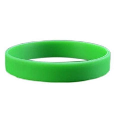 Fashion Silicone Rubber Elasticity Wristband Wrist Band Cuff Bracelet Bangle Green In Smart