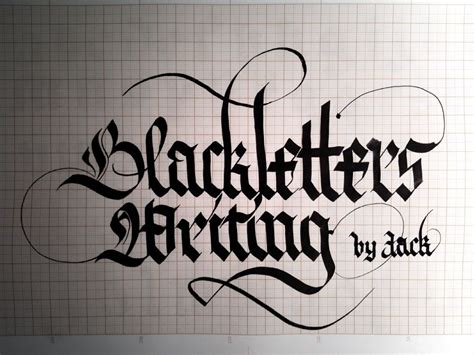 Blackletter Poster Flickr Photo Sharing Gothic Lettering Tattoo