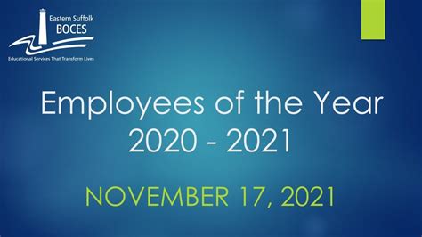 2020 2021 Employee Awards Ceremony Youtube