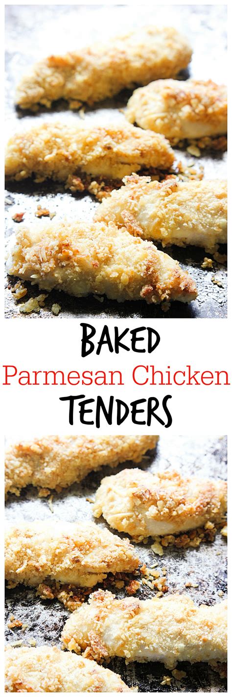 These simple chicken tenders are perfect to please even the fussiest eaters! Baked Parmesan Chicken Tenders | Mandy's Recipe Box
