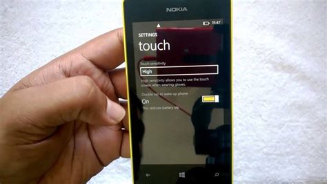 How To Enable Double Tap To Wake On Nokia Lumia 525 Youtube
