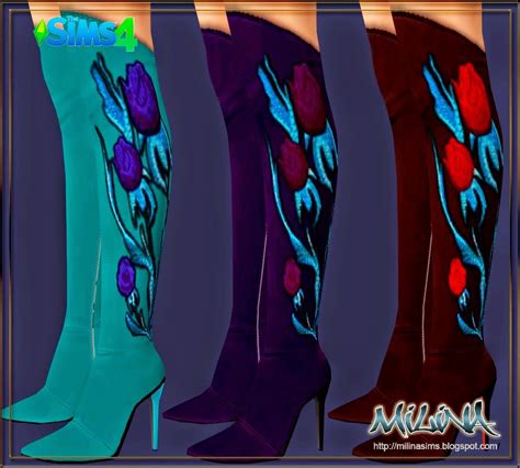 Sims 4 Latex Boots