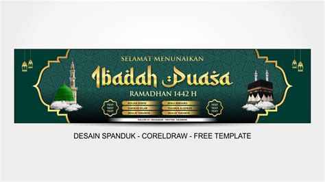 Cara Membuat Spanduk Ramadhan 1442 H 2021 Di Coreldraw Belajar Desain