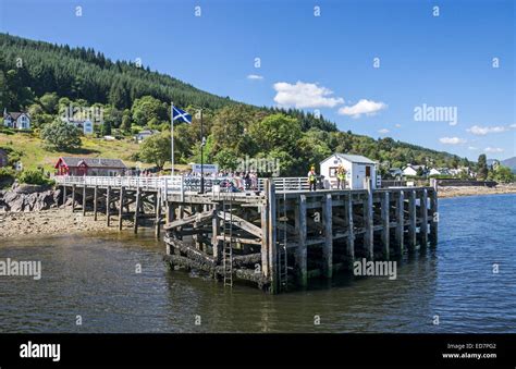The Pier At Blairmore Loch Long Argyll And Bute Scotland Stock Photo