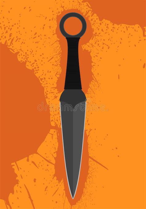 Throwing Knife And Target Stock Illustration Illustration Of Knives