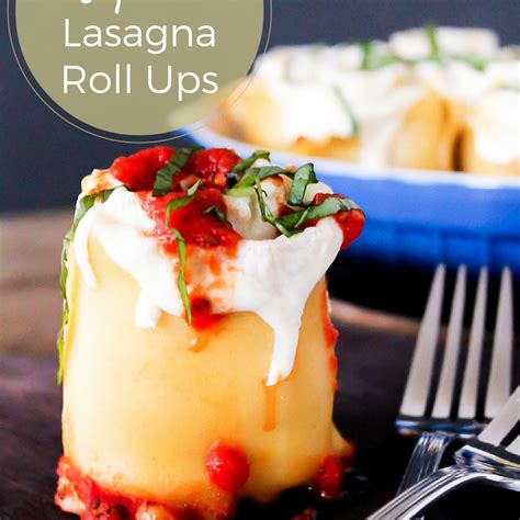 Simple Caprese Lasagna Roll Ups