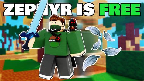 Zephyr Is Free Again Roblox Bedwars Youtube