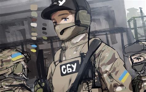 сбу україна арт In 2021 Military Artwork Military Drawings Anime