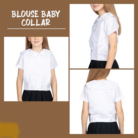 School Uniform Blouse Marinebaby Collar Shopee Philippines