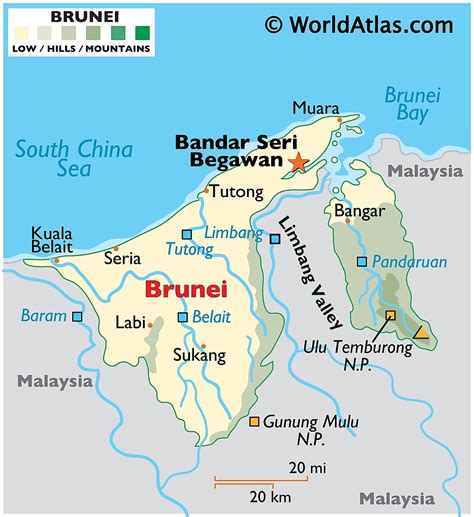 Map Of Brunei And Surrounding Countries