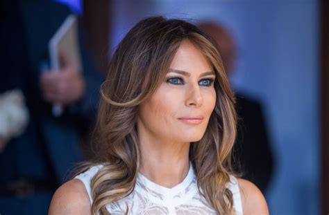 Melania Trump Steals The Show In White Elie Saab Midi Dress Pics