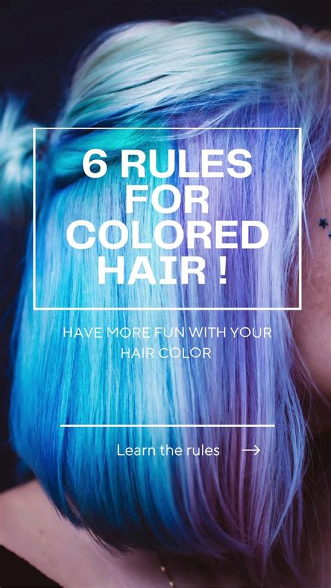 Learn The 6 Rules That Will Keep Your Hair Color Long Lasting And Vibrant In 2022 Diy Hair