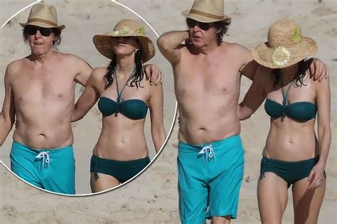 Paul Mccartney And Nancy Shevell Show Off Beach Bodies As Beatles Legends Wife Flaunts Toned