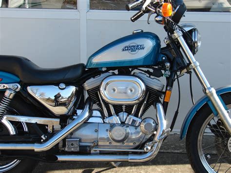 1995 Harley Davidson Xl1200c Sportster 1200 Custom Teal Blue And