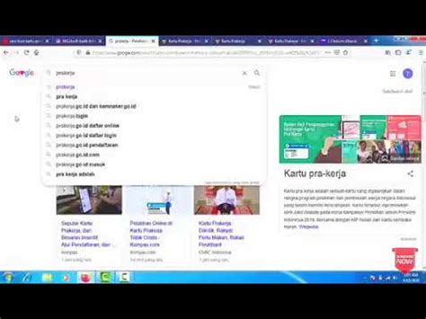 36 tahun 2020 dijelaskan bahwa kartu pra kerja adalah program. Cara Daftar kartu prakerja - YouTube
