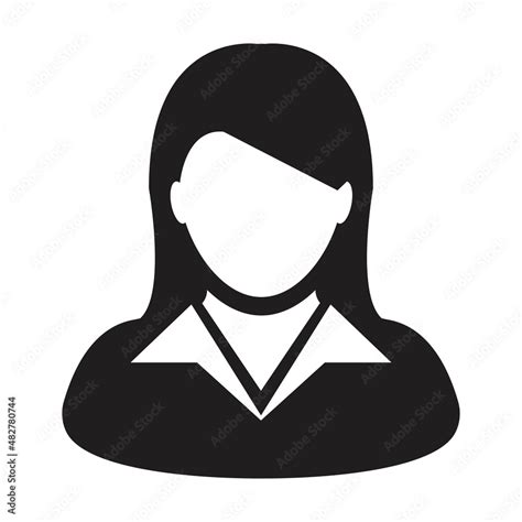 Boss Icon Vector Female User Person Profile Avatar Symbol For Business
