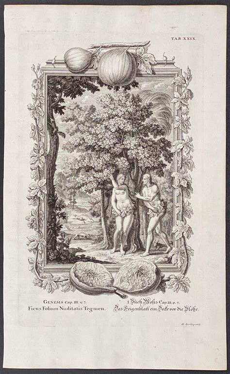 Sold Price Scheuchzer Adam And Eve Dressing In Fig Leaves In Garden Of