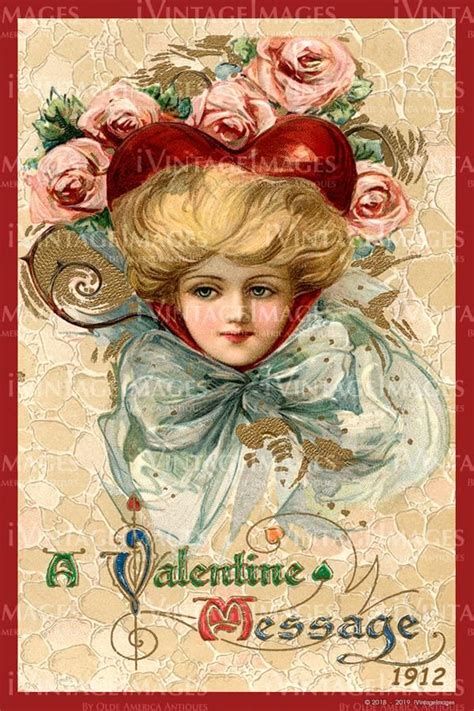 Victorian Valentine 1912 06 My Funny Valentine Valentine Hats