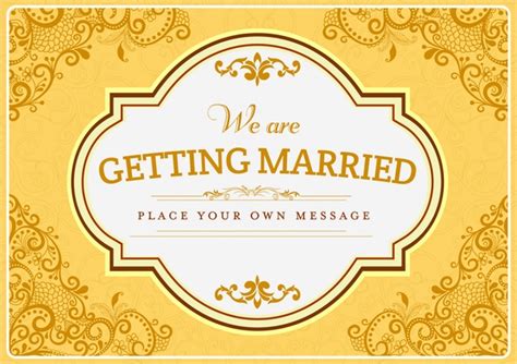 Wedding Card Cover Template Golden Floral Background Design Vectors