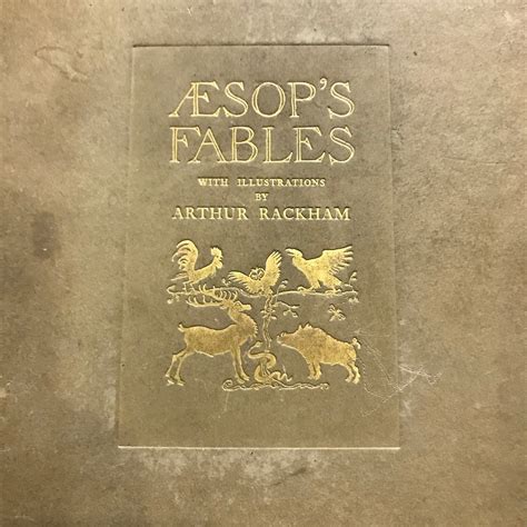 Aesops Fables Illustrated By Arthur Rackham 1912 First Edition
