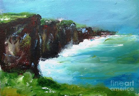 Painting Of The Cliffs Of Moher County Clare Ireland 1 Painting By