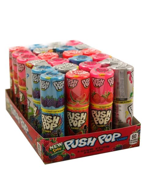 Push Pops 24 Piece Lollipops Topps Candy Candy Store