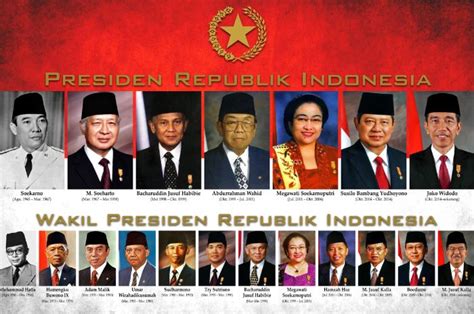 Semoga bermanfaat dan bisa menambah wawasan serta ilmu pengetahuan bagi yang membacanya. Daftar Lengkap Nama Presiden dan Wakil Presiden Indonesia ...