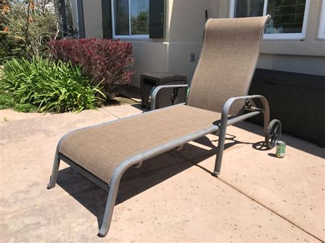 Take a break from yard work or soak up the sun in a new patio lounge chair. Outdoor Patio Furniture Chaise Lounge Chair With Wheels
