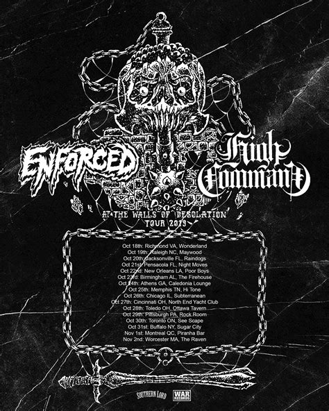 High Command Announces Fall Tour With Enforced Beyond The Wall Of
