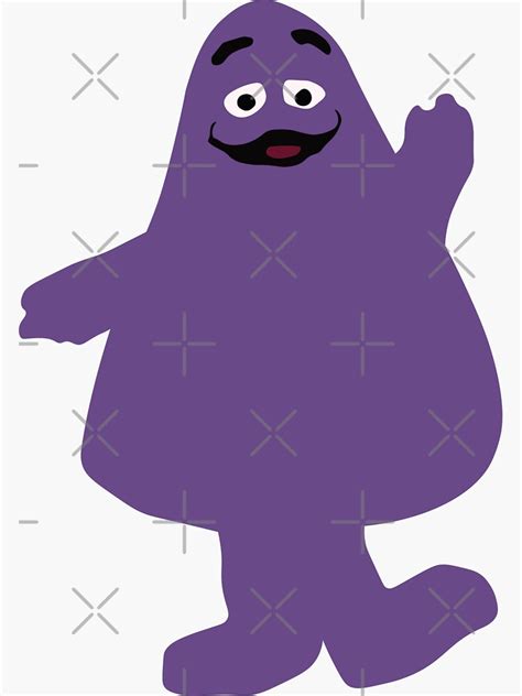 Grimace Sticker By Futurespace Redbubble