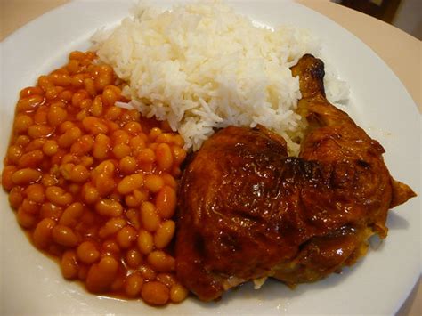 If there is no pernil in the party there is no party. BBQ chicken, baked beans and rice | 09/08/09. | The Food ...