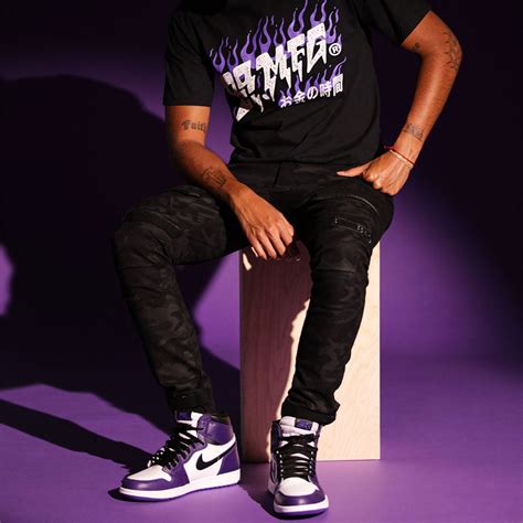 Jordan 1 Court Purple Shirts Sneaker Match 8and9 Clothing Co