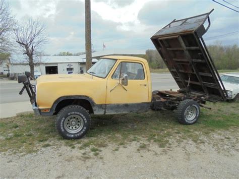 1978 Dodge 4x4 Flatbed Dump Truck Classic Dodge Power Wagon 1978 For Sale