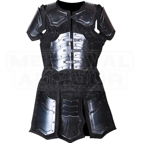 Blackened Fafnir Brigandine My100035 By Medieval Armour Leather