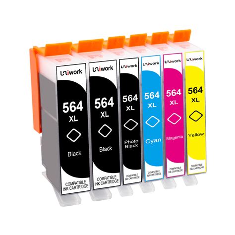 Uniwork Compatible Ink Cartridge Replacement For Hp 564 564xl For Phot