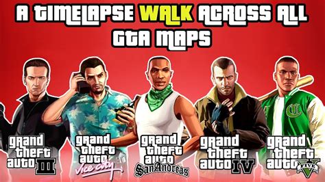 I Walked Across All Gta Maps Epic Timelapse Youtube