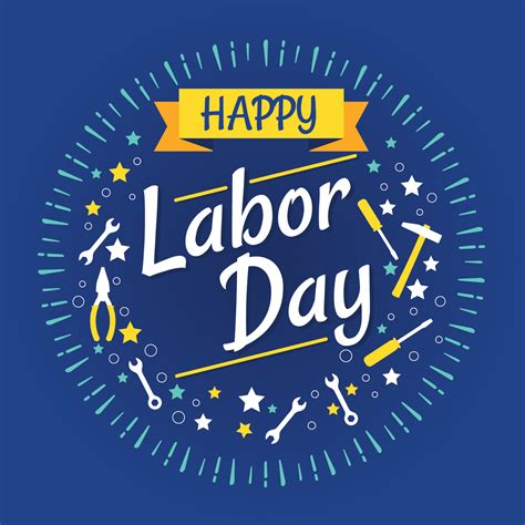 Labor Day Card Design Vector Illustration 227932 Vector Art At Vecteezy