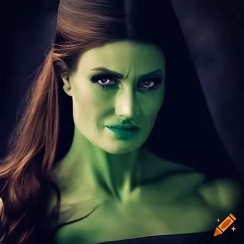 Idina Menzel As Elphaba In Wicked Photoshoot On Craiyon