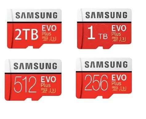 Samsung Evo Plus 256gb 512gb 1tb 2tb Micro Sd Microsdxc Class 10 Hd