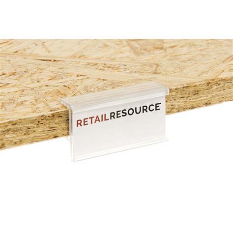 Supergrip C Channel Wood Shelf Label Holder