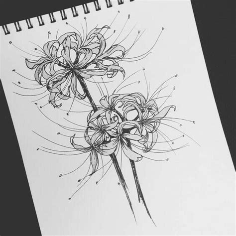 Pin by VMH on Hình vẽ nghệ thuật | Anime tattoos, Red spider lily