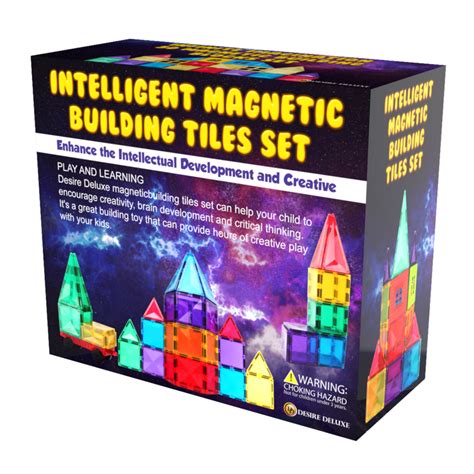 Magnetic Building Blocks Tiles Set Educational Construction Kids Toys