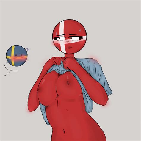 Rule 34 1girls 1other Big Breasts Blue Shirt Blush Countryhumans